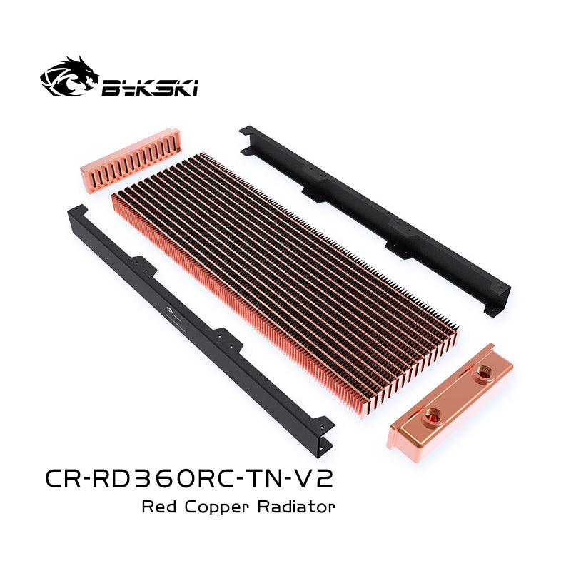 Bykski 360mm Radiator D30 V2 Full Copper - White