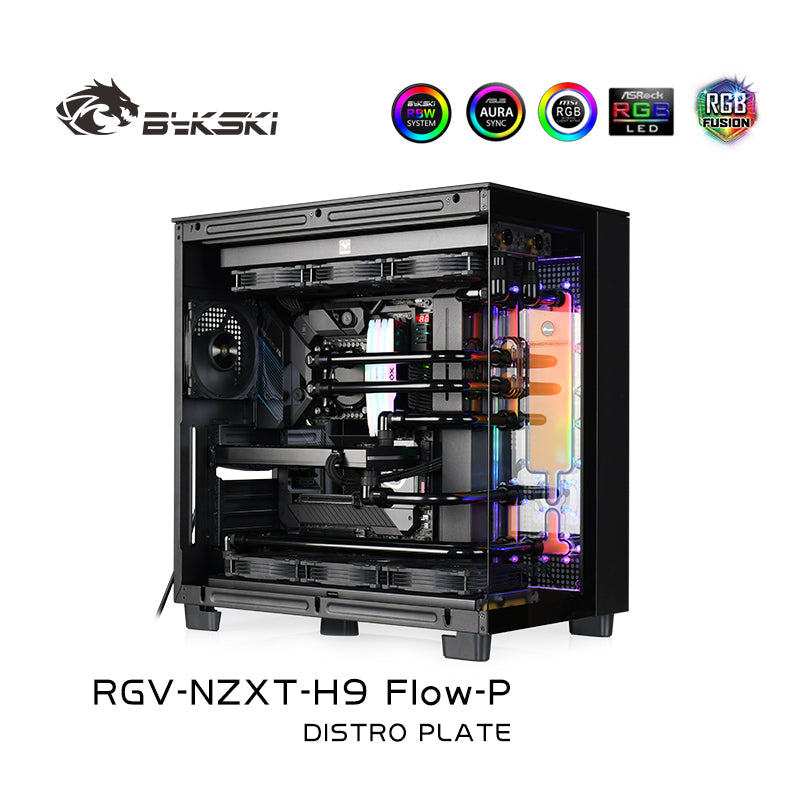 NZXT H9 Flow Distro Plate RBW