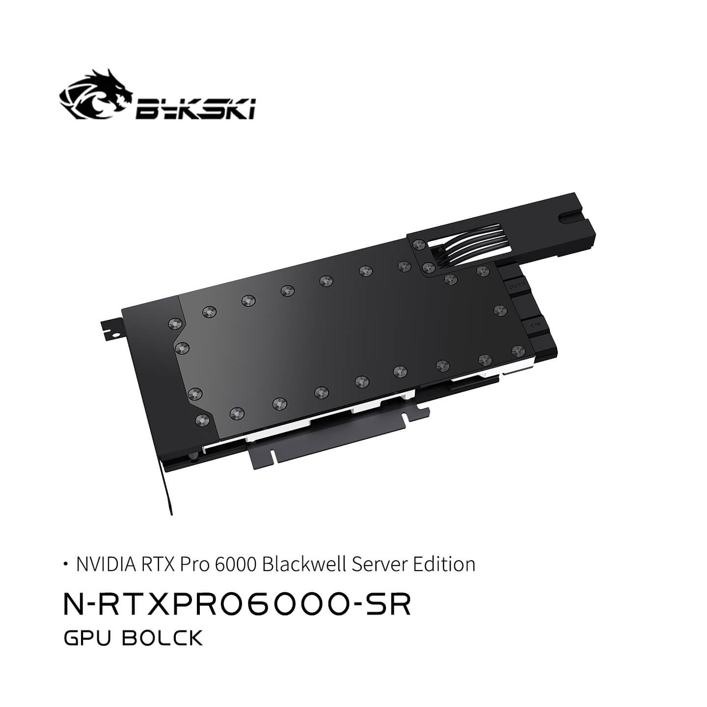 Bykski GPU Water Block for NVIDIA RTX PRO 6000 Blackwell Server Edition (N-RTXPRO6000-SR)
