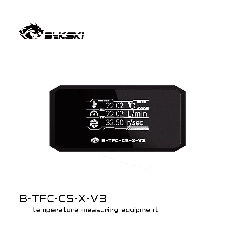 Bykski Digital Temperature & Flow Sensor B-TFC-CS-X-V3