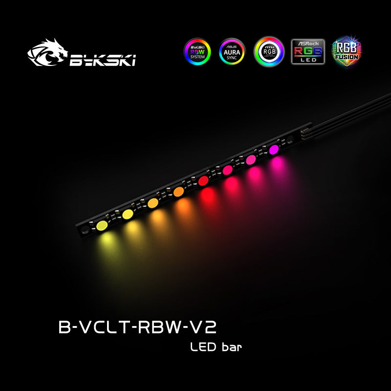 5v Water Block RBW LED Strip - 150mm V3 (B-VCLT-150X9RBW-V3